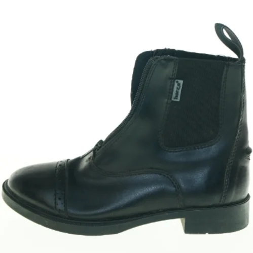 Sorte læderstøvler fra Horze (str. 34)