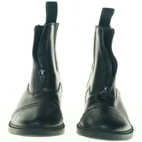 Sorte læderstøvler fra Horze (str. 34)