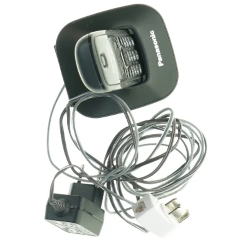 Trådløs telefon med oplader fra Panasonic (str. 18 x 9 cm)