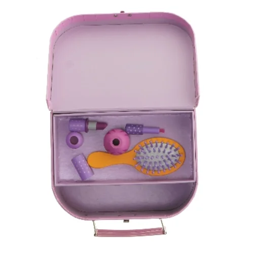 Dukke makeup- og pleje sæt med kuffert fra Djeco (str. 19,5x14,5 cm)