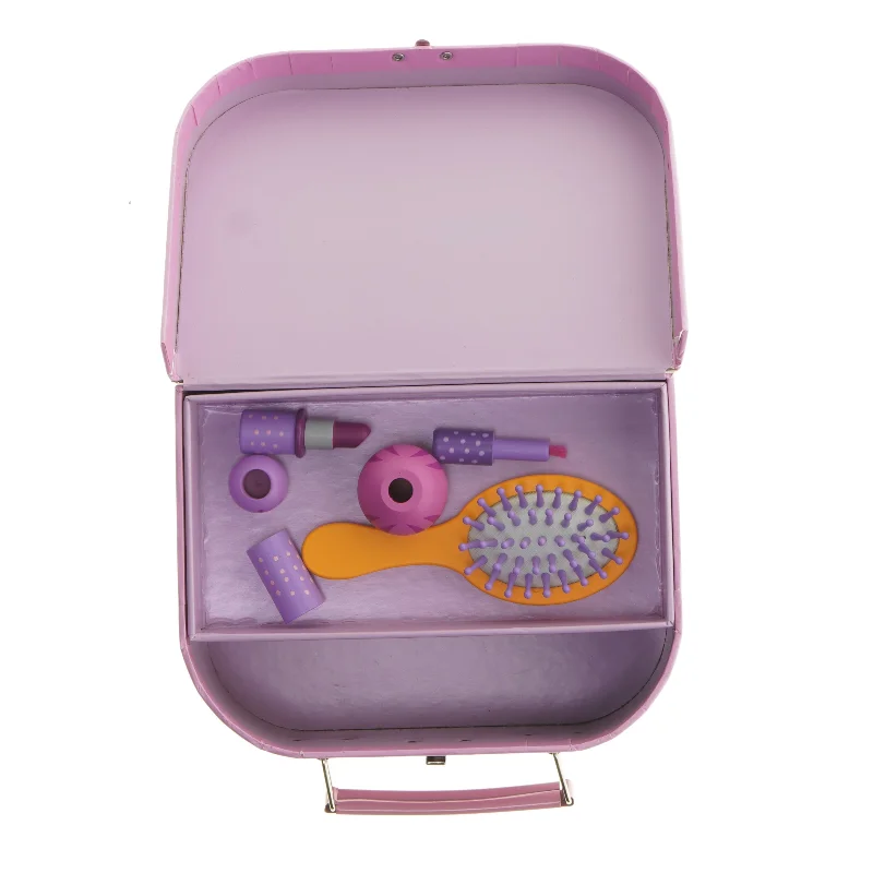 Dukke makeup- og pleje sæt med kuffert fra Djeco (str. 19,5x14,5 cm)