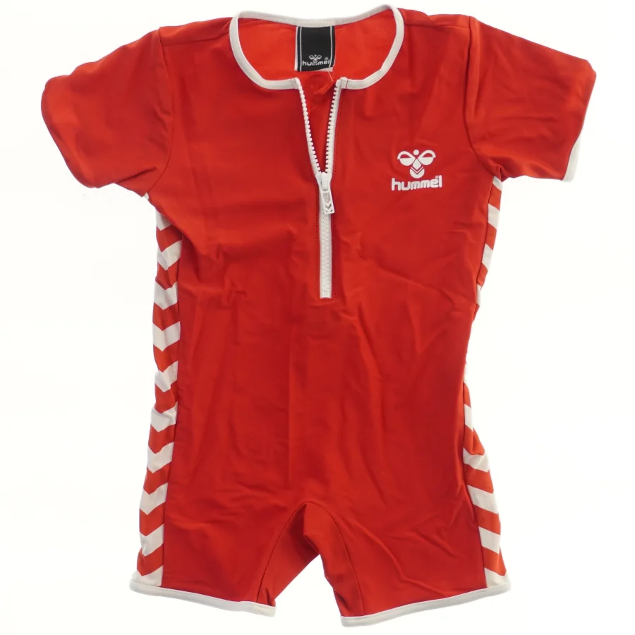 Rød UV-heldragt fra Hummel (str. 98)