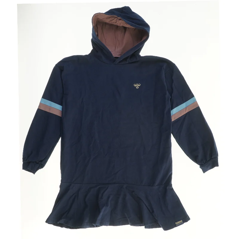 Langærmet kjole med hætte fra Hummel (str. 152)