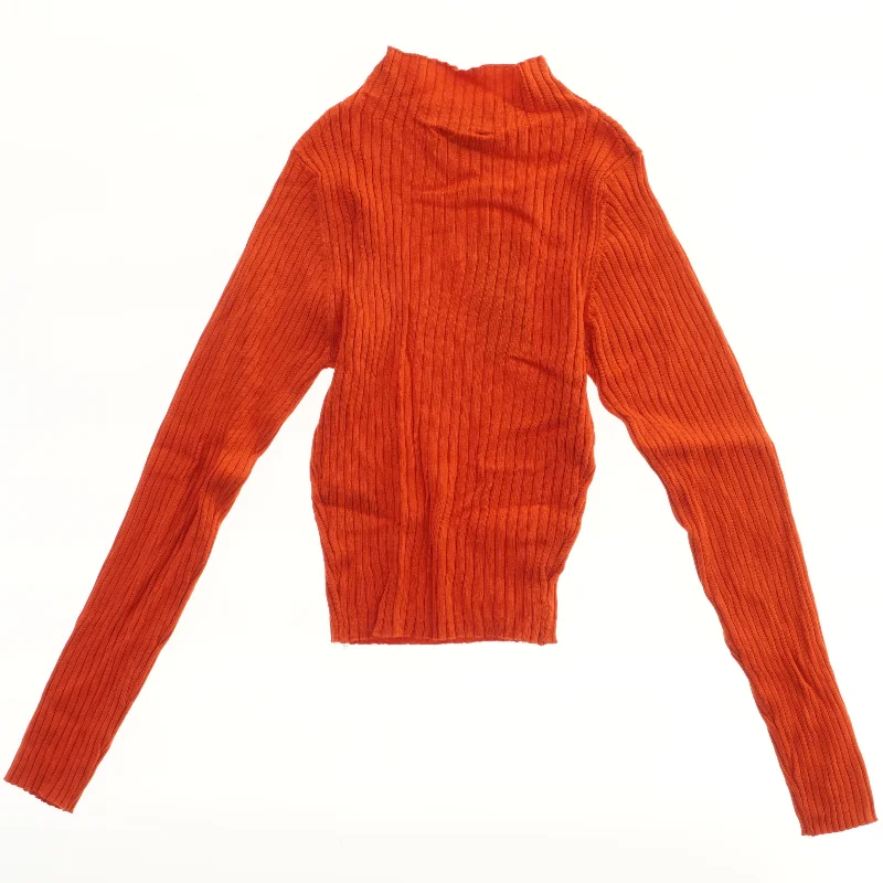 Rød ribstrikket trøje fra Mono (str. 152)