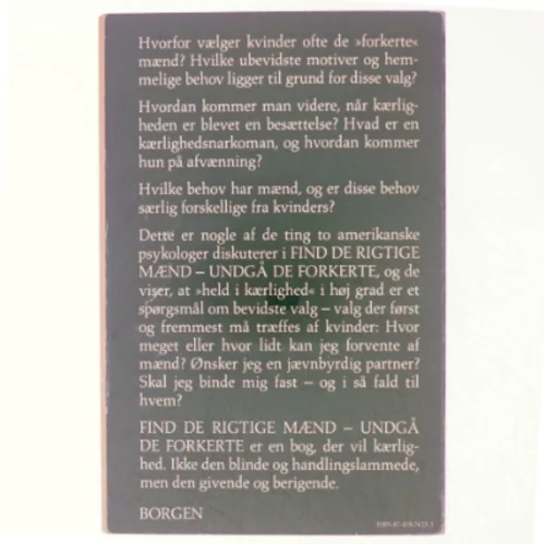 Find de rigtige mænd, undgå de forkerte af dr. Connell Cowan