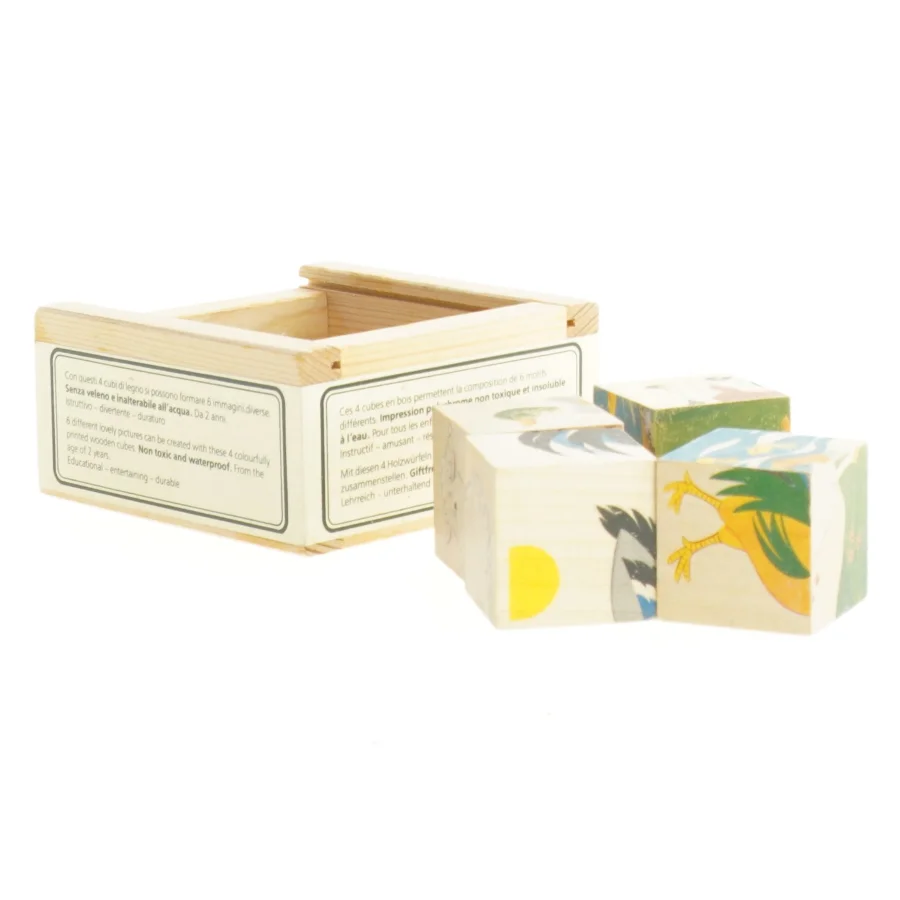 Træpuslespil (str. 10 x 10 x 5 cm)