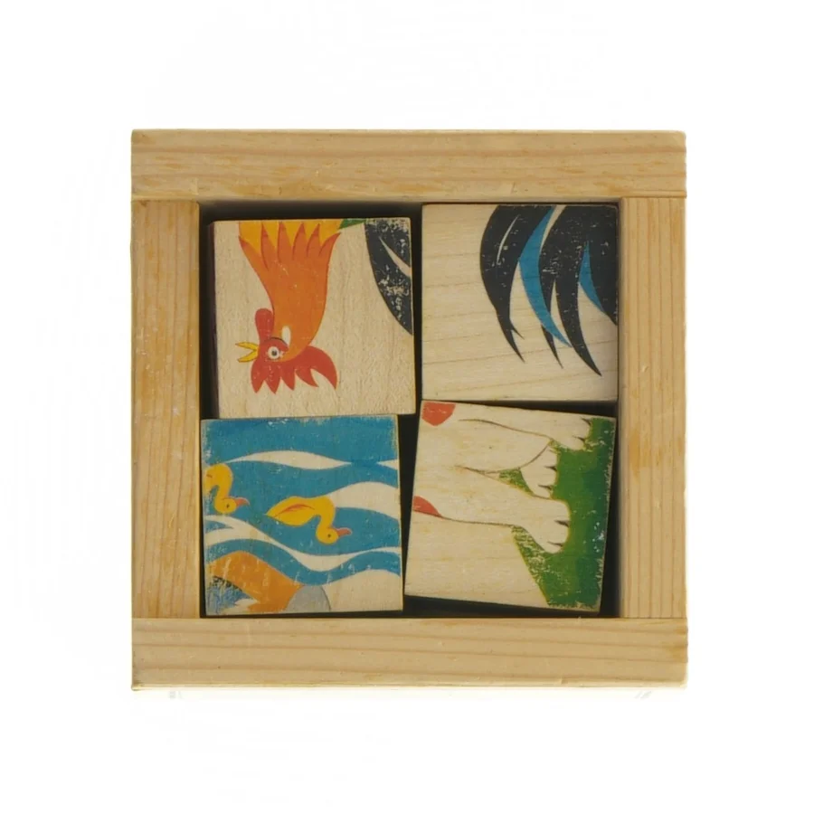 Træpuslespil (str. 10 x 10 x 5 cm)