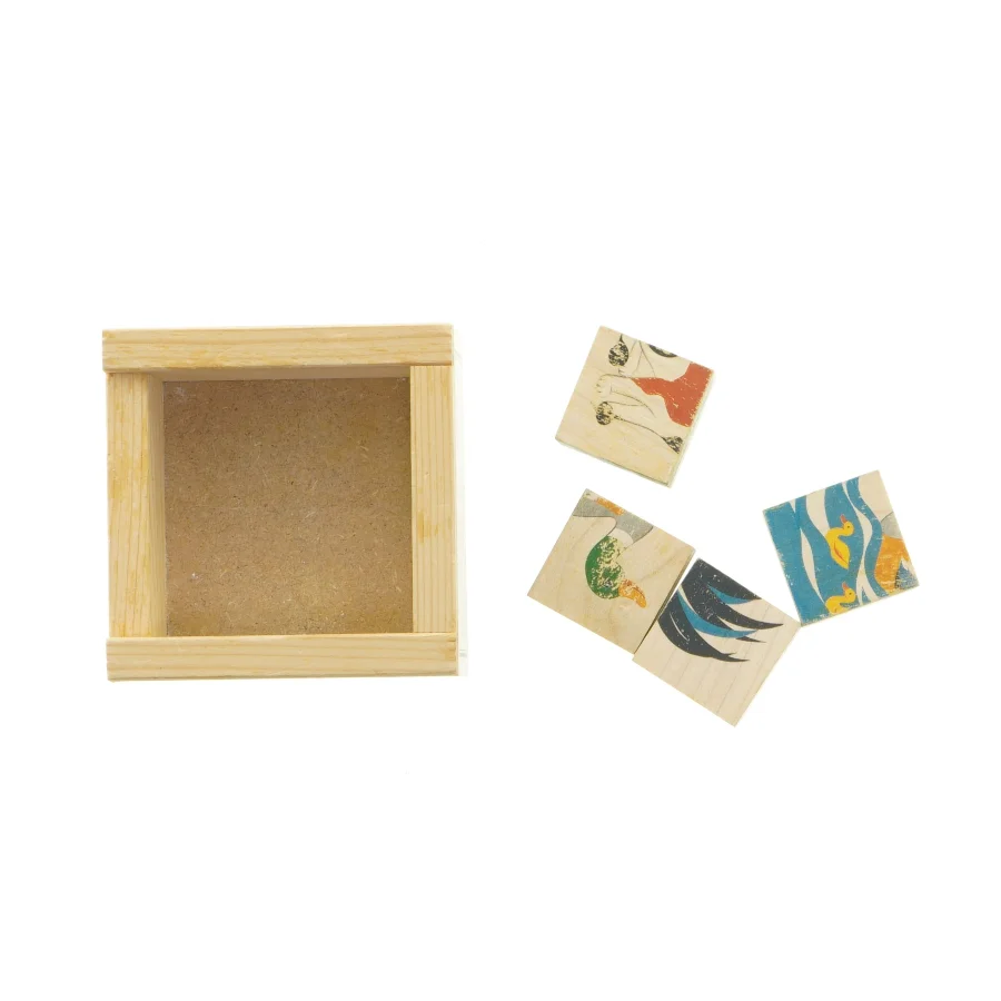 Træpuslespil (str. 10 x 10 x 5 cm)