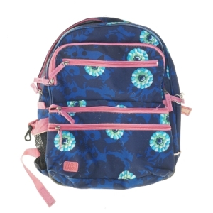 Blomstret skoletaske fra Jeva (str. 41 x 35 cm)