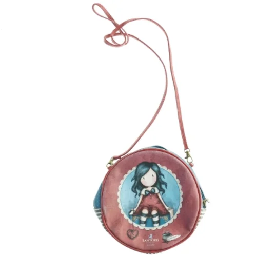 Rund skuldertaske med Gorjuss motiv fra Santoro (str. Diameter, 20 cm x 7 cm)