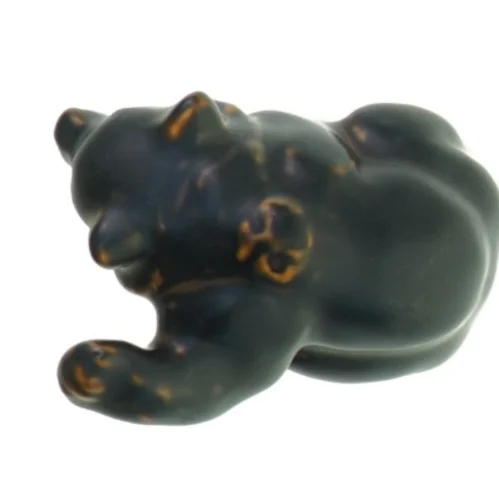 Bjørneunge i stentøj 21433 fra Royal Copenhagen (str. 9 x 5 cm)