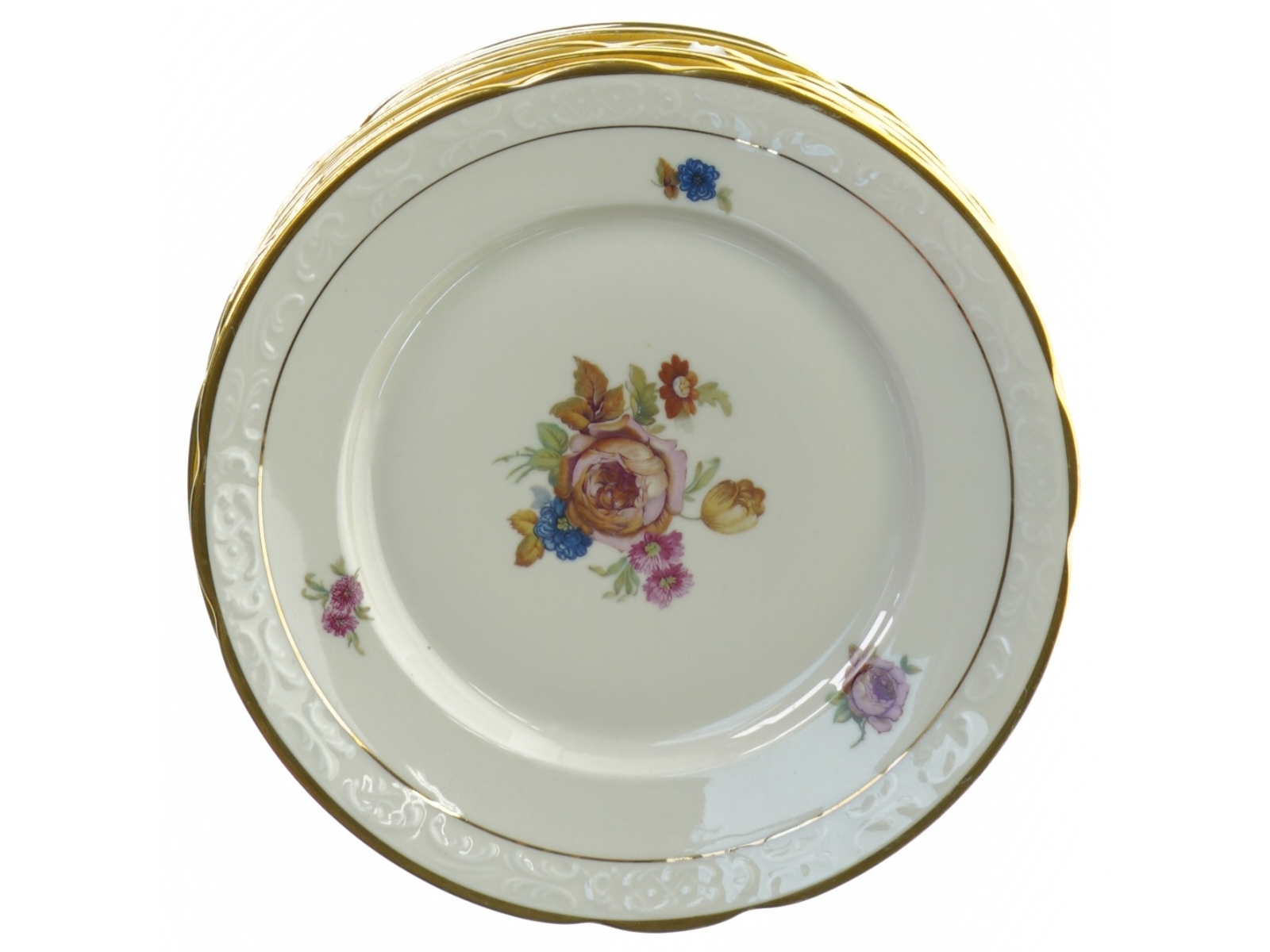 Tallerkener fra Kjøbenhavns Porcellains Maleri (str. 22 cm)