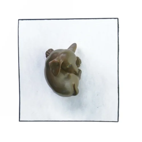 Hundehvalp fra Royal Copenhagen (str. 10 x 8 cm)