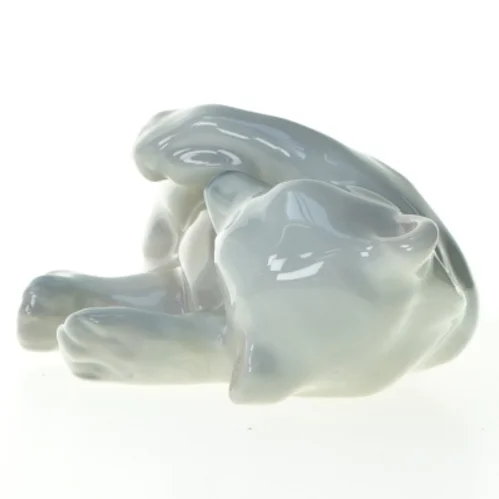 Liggende isbjørn fra Royal Copenhagen (str. 12 x 9 cm)