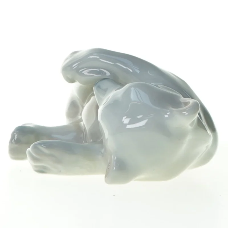 Liggende isbjørn fra Royal Copenhagen (str. 12 x 9 cm)
