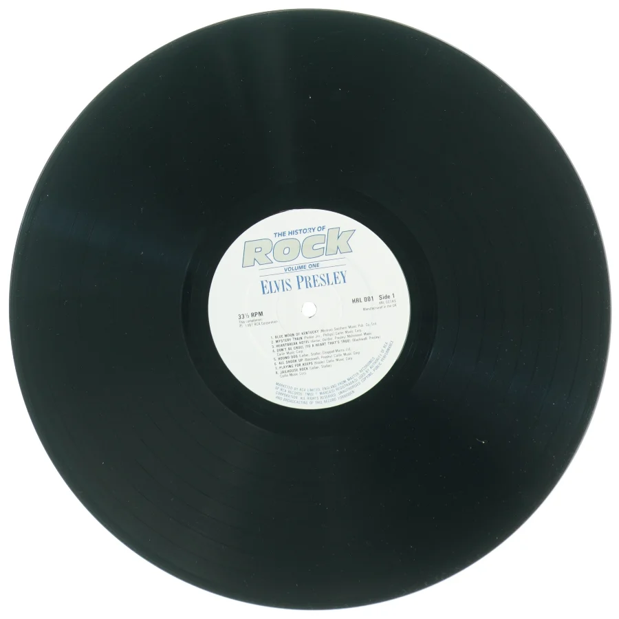 Elvis Presley vinylplade (str. 31 x, 31 cm)
