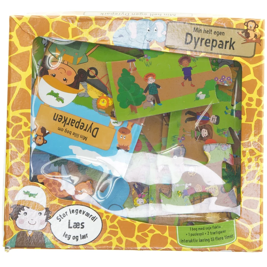 Aktivitetssæt 'Min helt egen Dyrepark' fra Min Lille By (str. 31x28,5 cm)