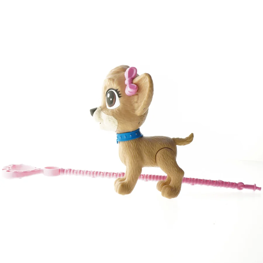 Figurlegetøj hund med snor (str. 17 cm)