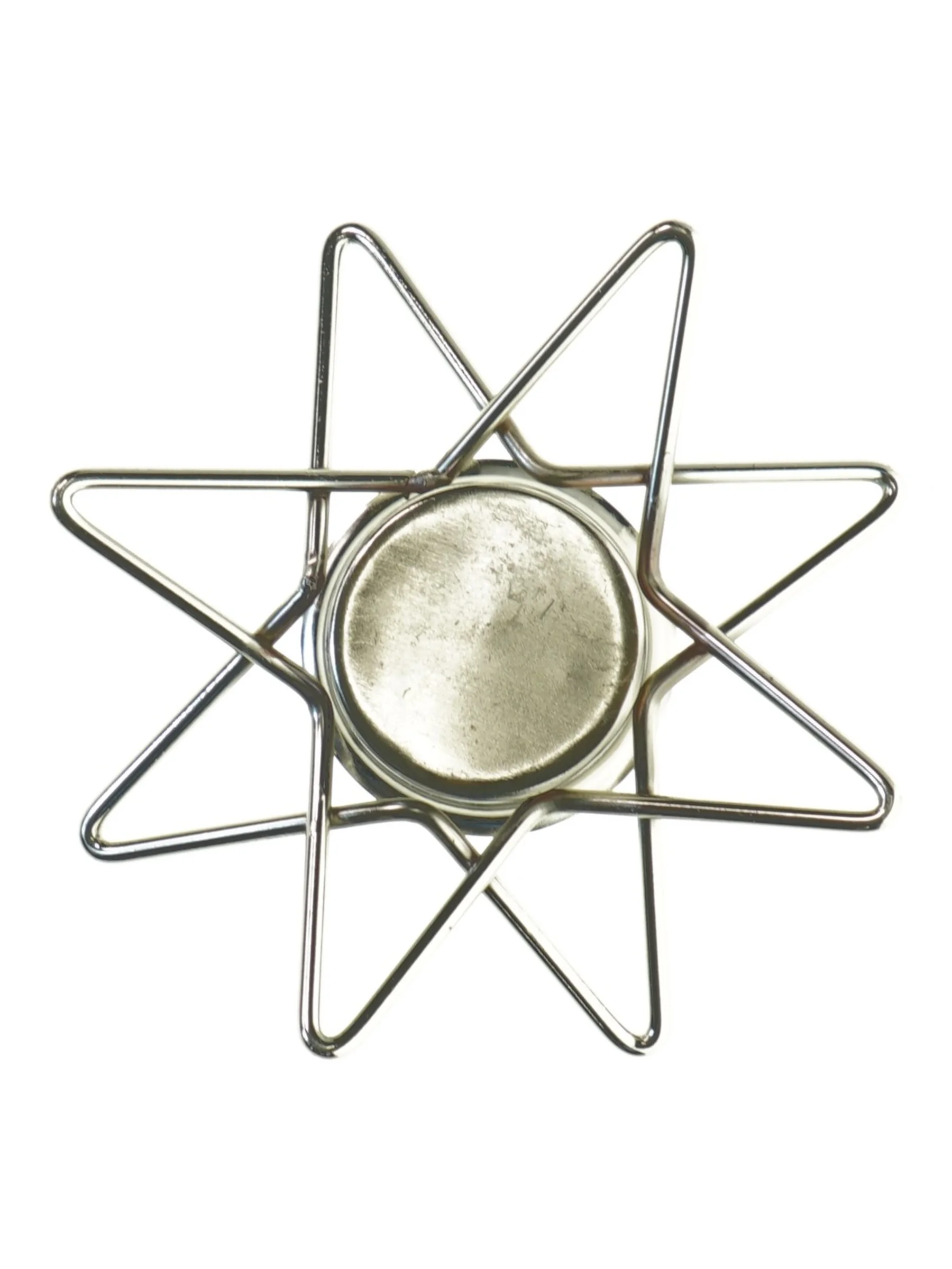 Jule kalenderlys stjerne lysstage (str. 15x4 cm)