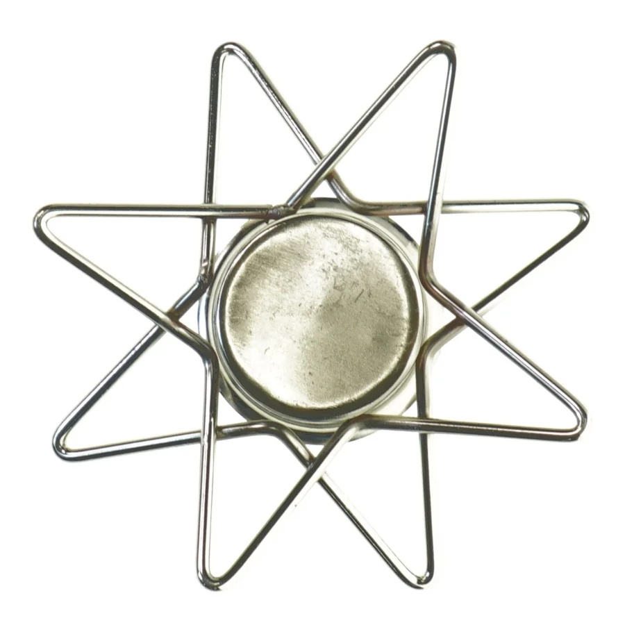 Jule kalenderlys stjerne lysstage (str. 15x4 cm)