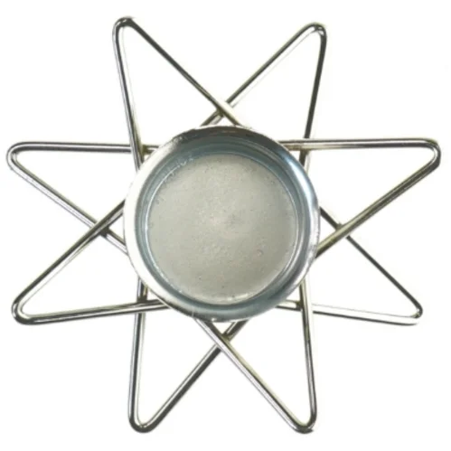 Jule kalenderlys stjerne lysstage (str. 15x4 cm)