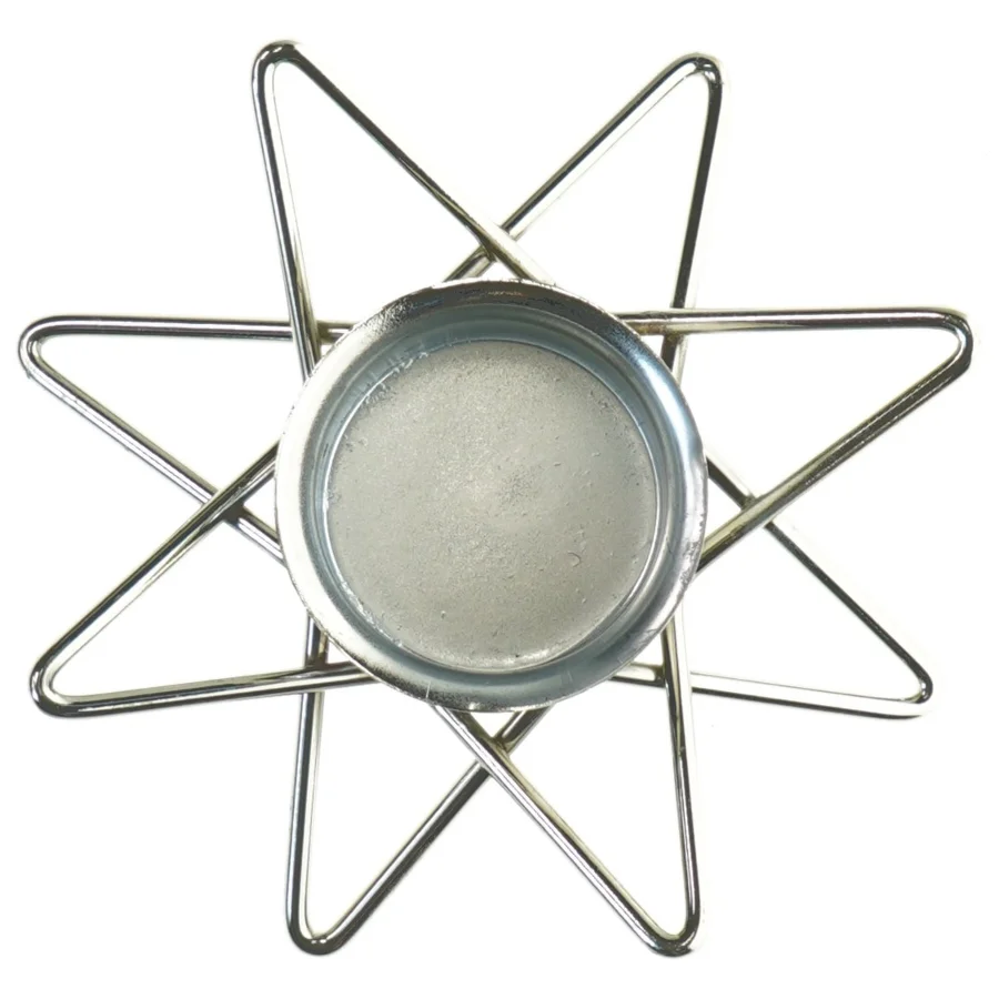 Jule kalenderlys stjerne lysstage (str. 15x4 cm)