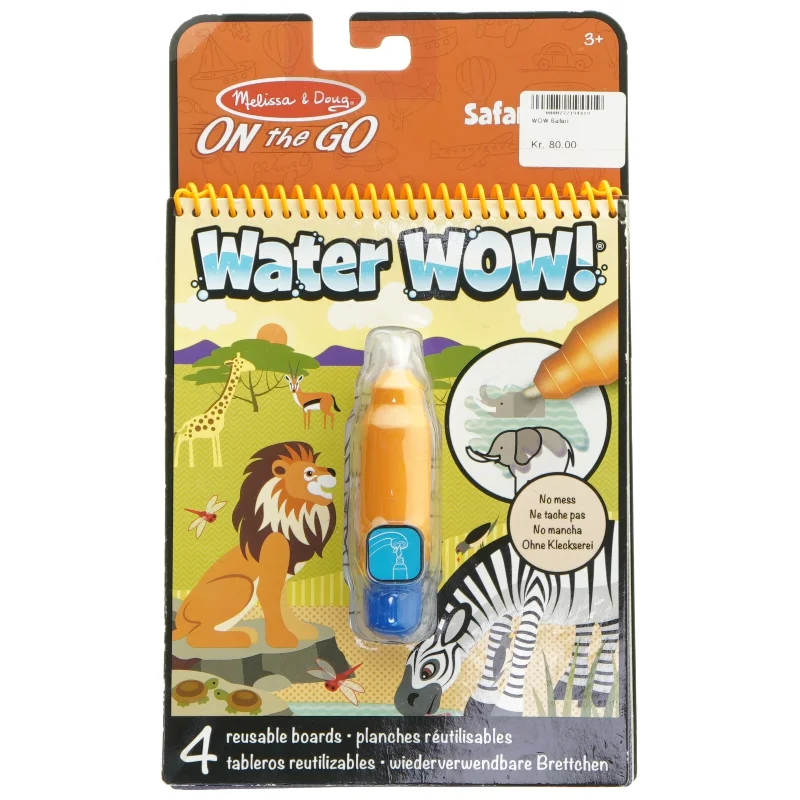 Melissa and Doug Water Wow Safari vand malebog (str. 25,5x15 cm)