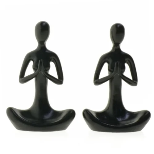 Sorte dekorative figurer (str. 13,5 cm)