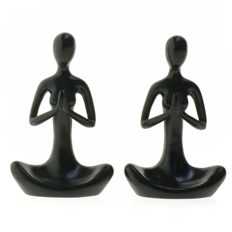 Sorte dekorative figurer (str. 13,5 cm)