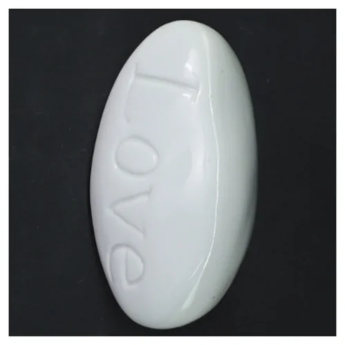 Dekorativ sten med indgravering (str. 10x5 cm)