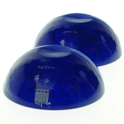 Blå lysestager fra Bülow (str. Ø. 8 cm)