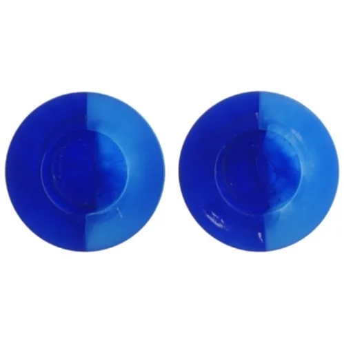 Blå lysestager fra Bülow (str. Ø. 8 cm)