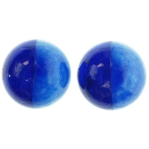 Blå lysestager fra Bülow (str. Ø. 8 cm)