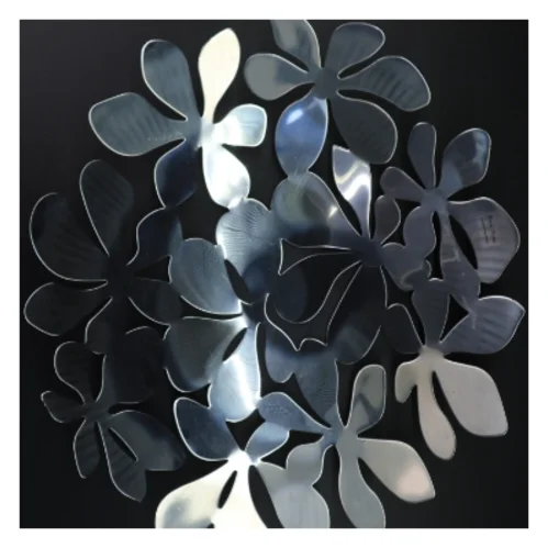 Metal frugtskål med blomsterdesign, IKEA fra Monika Mulder (str. Ø. 40 cm)