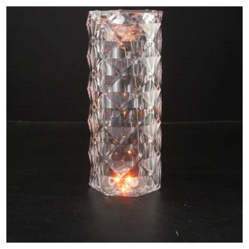 Krystallampe med fjernbetjening fra Superbrugsen (str. 20 cm)