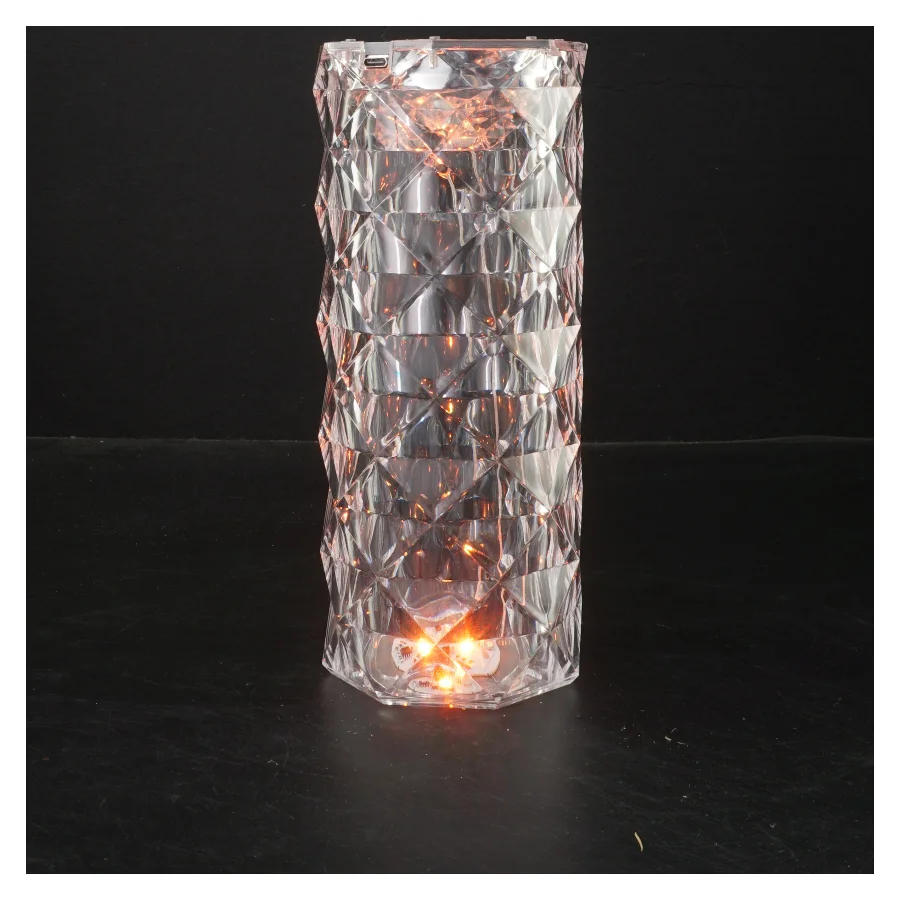 Krystallampe med fjernbetjening fra Superbrugsen (str. 20 cm)