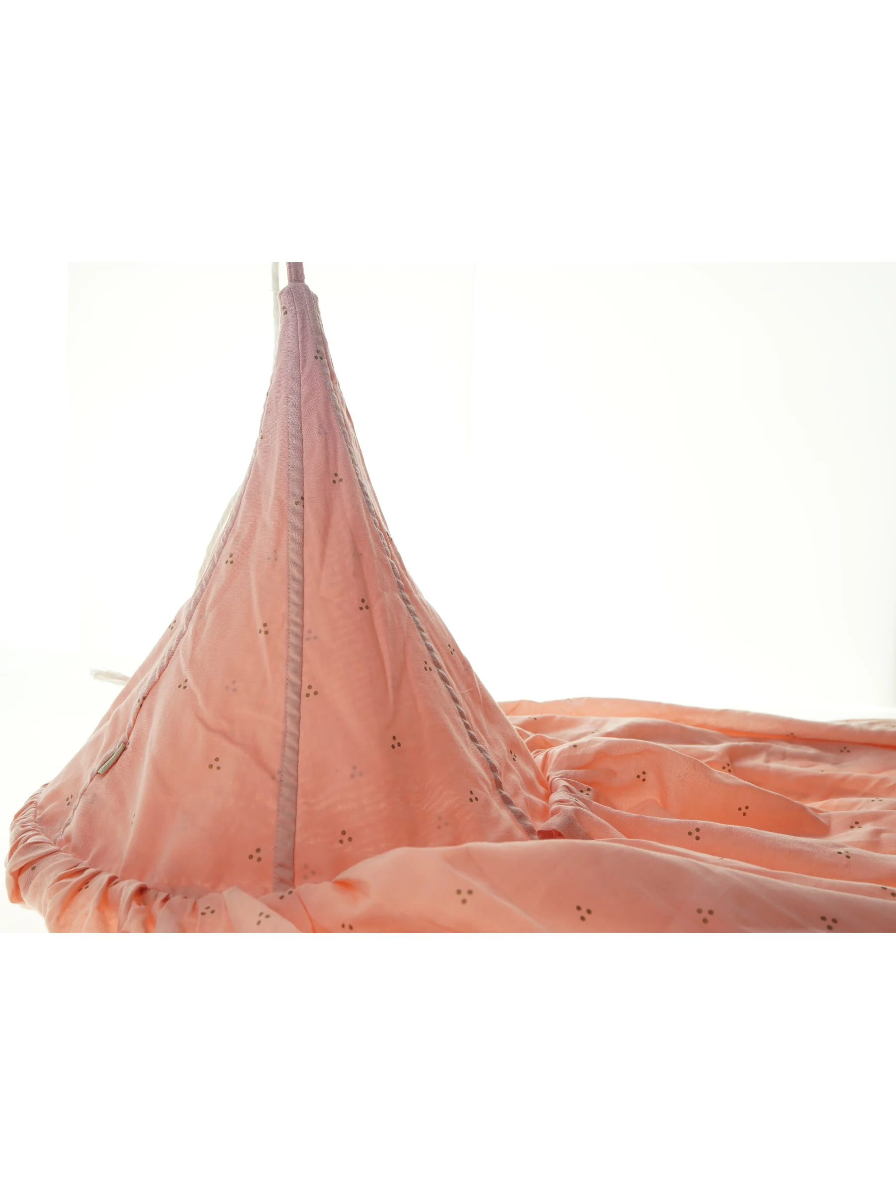 Cam Cam Copenhagen Lyserød prinsesse sengehimmel med stjernemønster (str. Længde, 195 cm. ø. 40 cm)