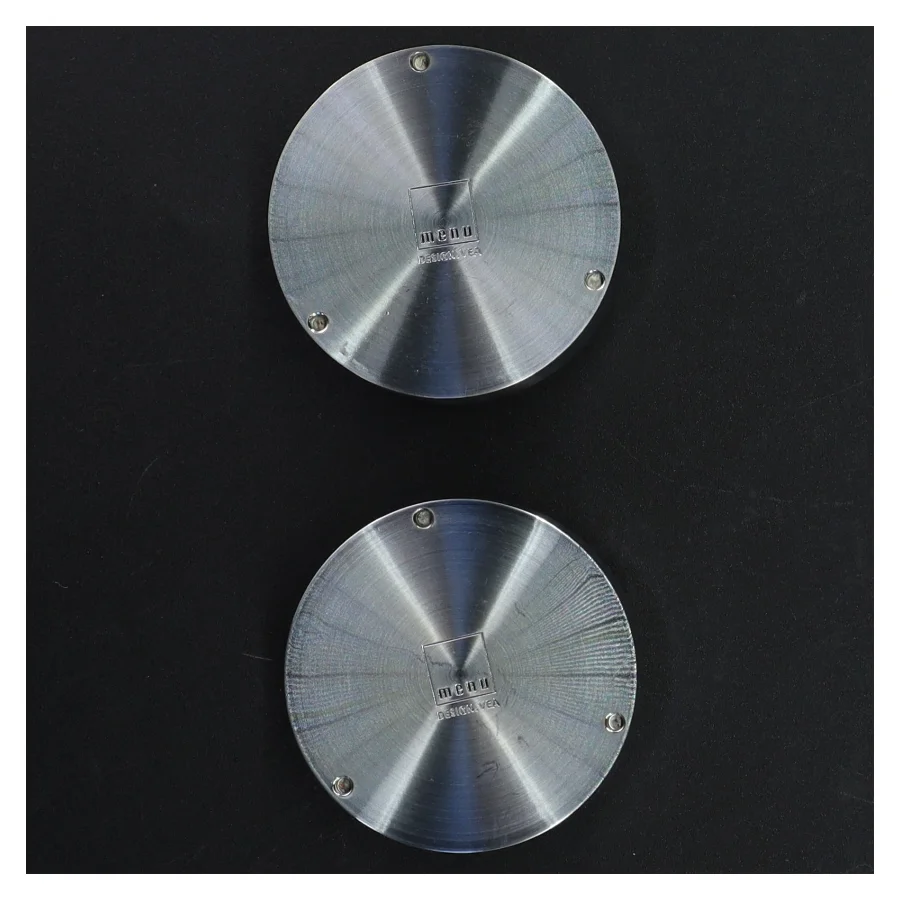 Rustfrit stål lysestager fra Menu (str. Ø. 6,5 cm)