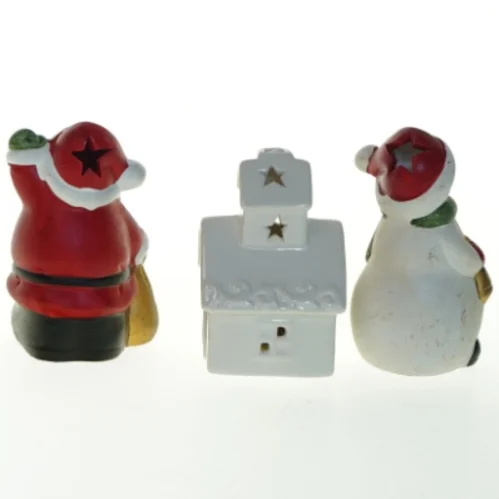 Tre led lys dekorationer med blink og farveskift   (str. 12x8 cm)