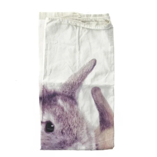 Baby dynebetræk med kaninmotiv (str. 90x70 cm)