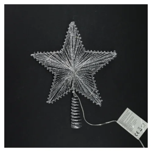 Dekorativ julestjerne med LED-lys (str. 16 x 20 cm)