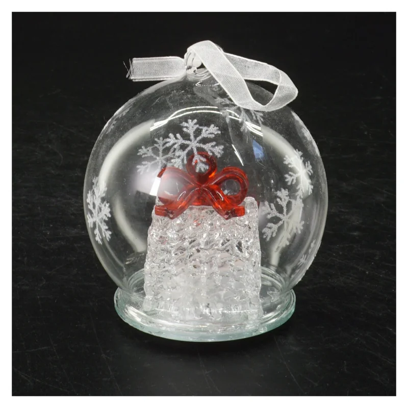 LED-julekugle med farveskift fra Light Zone (str. Ø 7 cm)