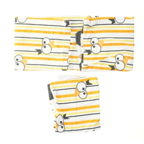 Baby sengetøj med uglemotiv  (str. 90x63 & 38x42,5 cm)