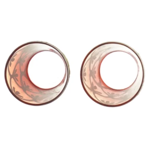 Dekorative glaslysestager (str. Ø. 6,5 cm. h. 6,5 cm)