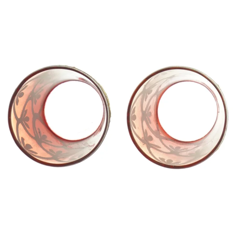 Dekorative glaslysestager (str. Ø. 6,5 cm. h. 6,5 cm)