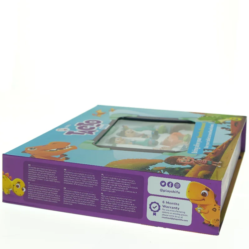 Interaktivt dinosaur spil med figurer fra Shifu legeakademiey (str. Kasse 31 x 26 x 6 cm)