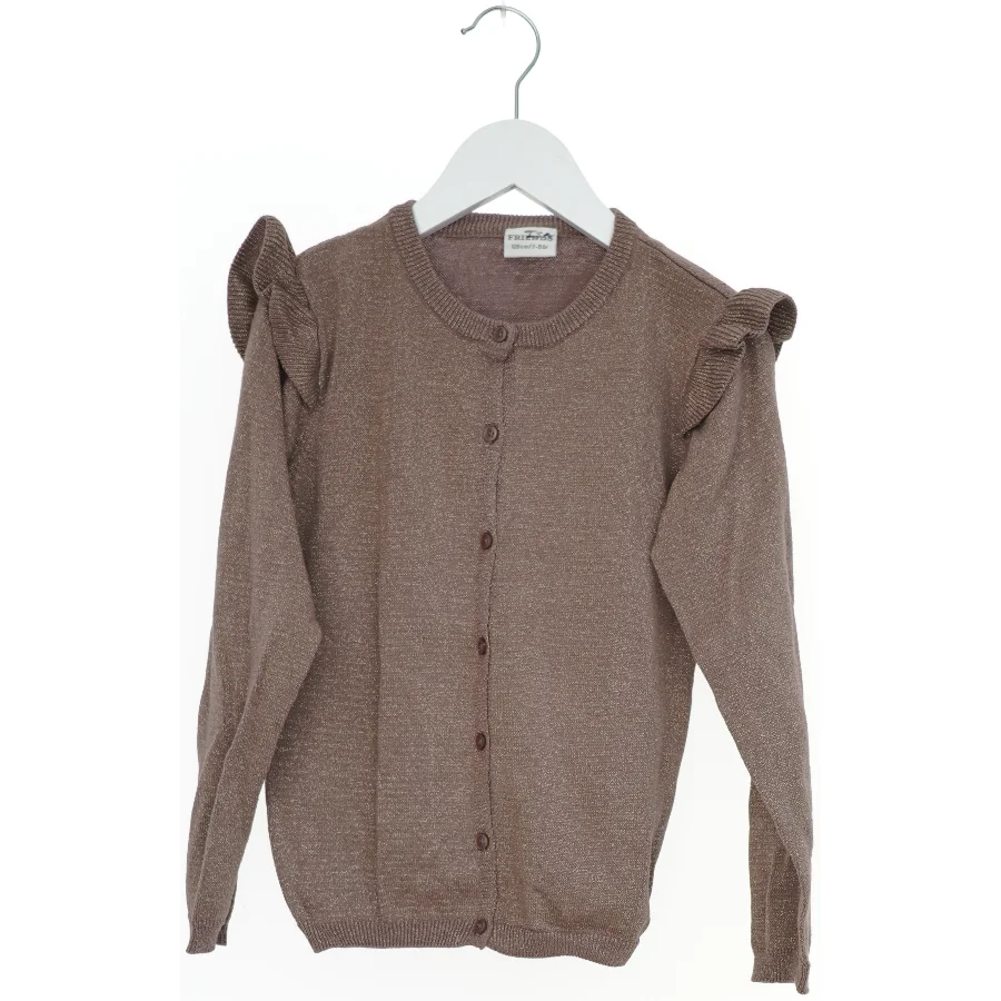 Friends jule glimmer børne cardigan str. 128 med Pynteflæser og glimmer 