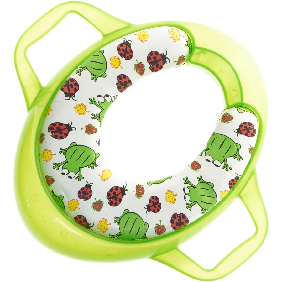 Grøn baby toiletsæde (str. 37 x 41 cm)