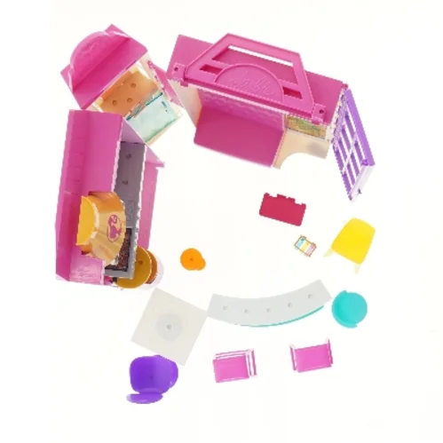 Barbie café legesæt/restaurant med møbler fra Barbie (str. 30,5x39,5x12 cm)