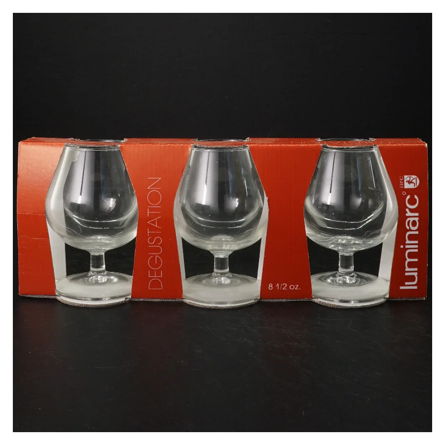 Sæt af fire ølsmagningsglas fra Luminarc (str. H. 11 cm. 25 cl)